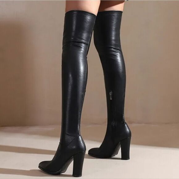 BERSHKE LONG BLOCK-HEEL WOMEN'S PLATFORM BOOT - Picture 1 of 13